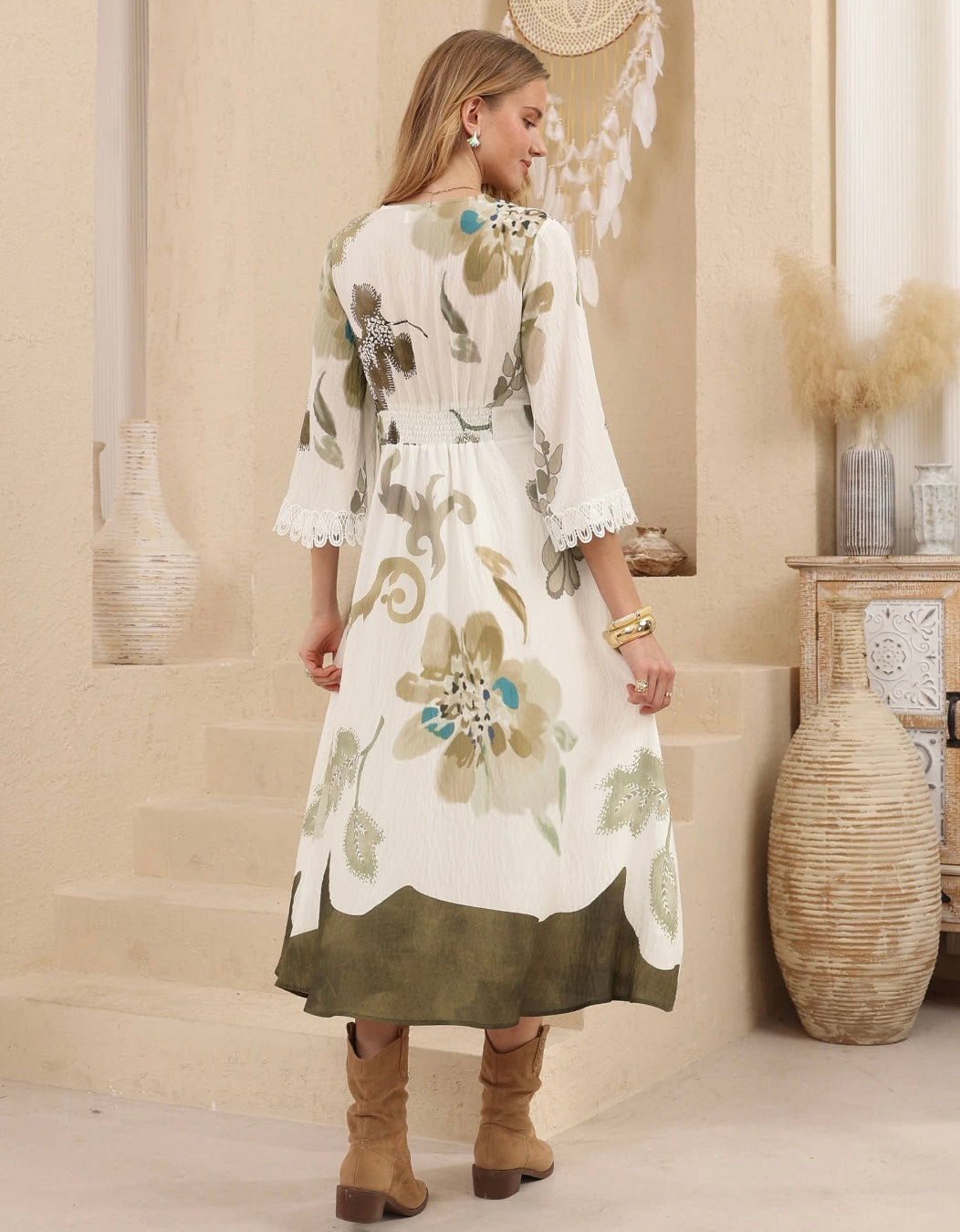 Natural Midi Dress
