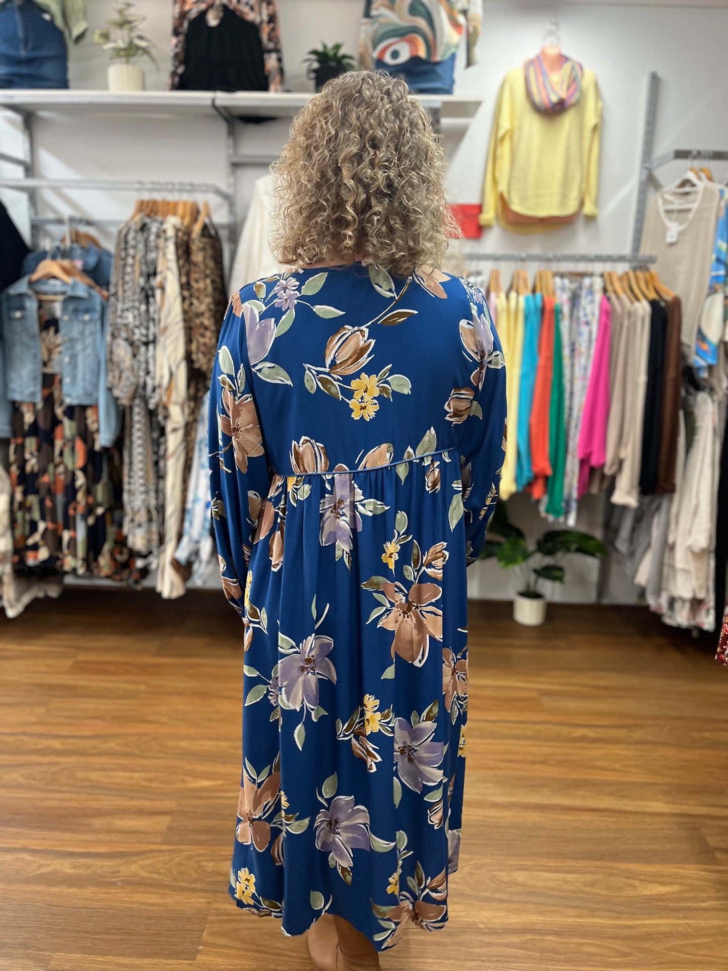 Georgia Blue Penny Midi Dress