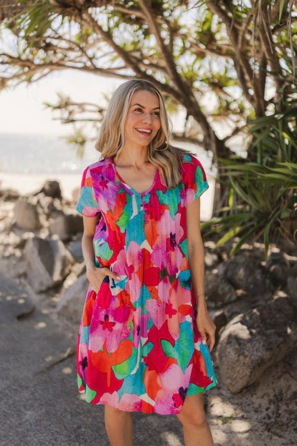 Nicola Dress Cap Sleeve