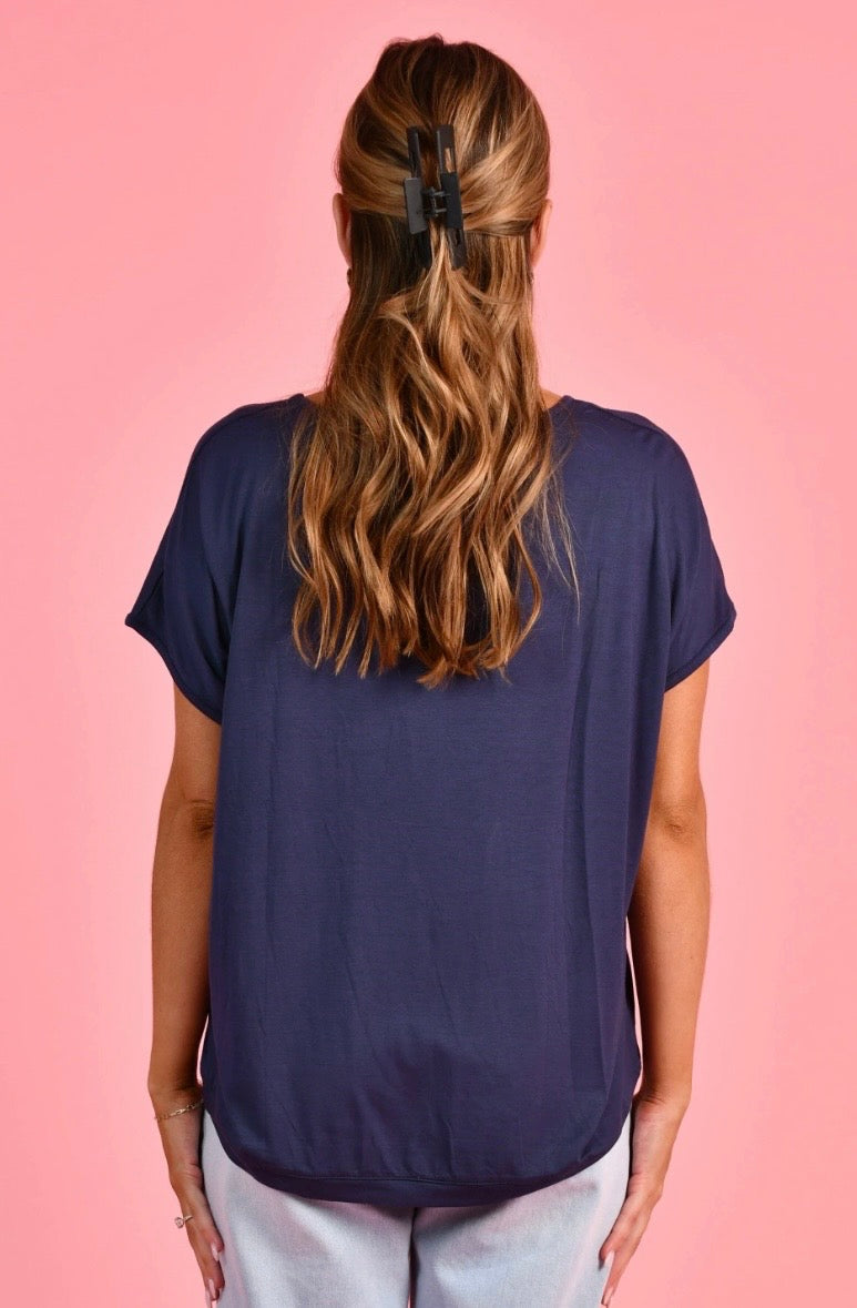 V Neck Box Tee