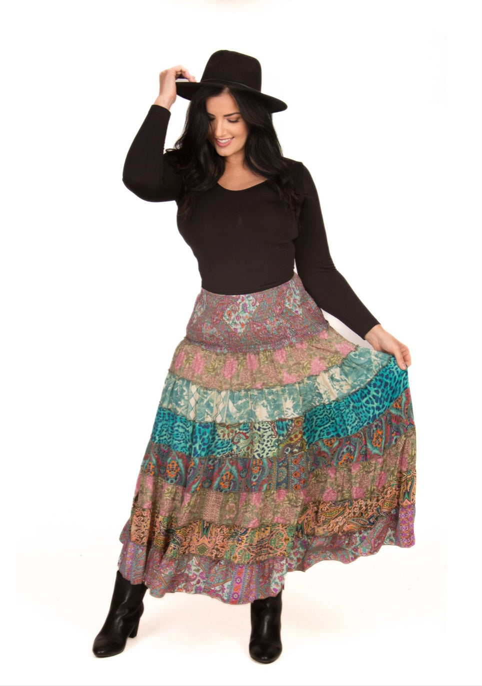 Layered Combination Skirt
