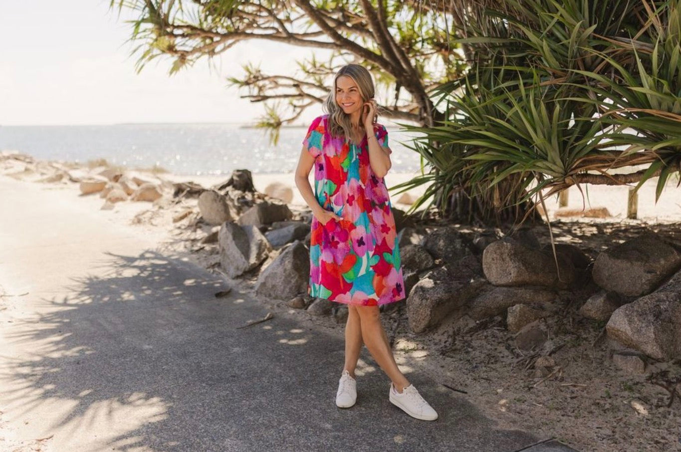Nicola Dress Cap Sleeve
