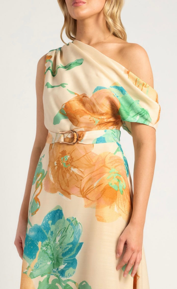 Pansy Off-Shoulder Dress