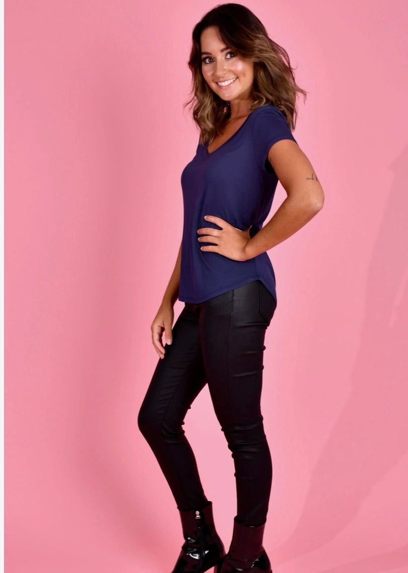 Bamboo V-neck Tops