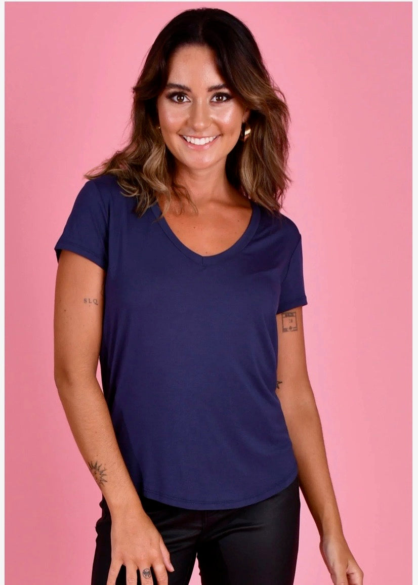 Bamboo V-neck Tops