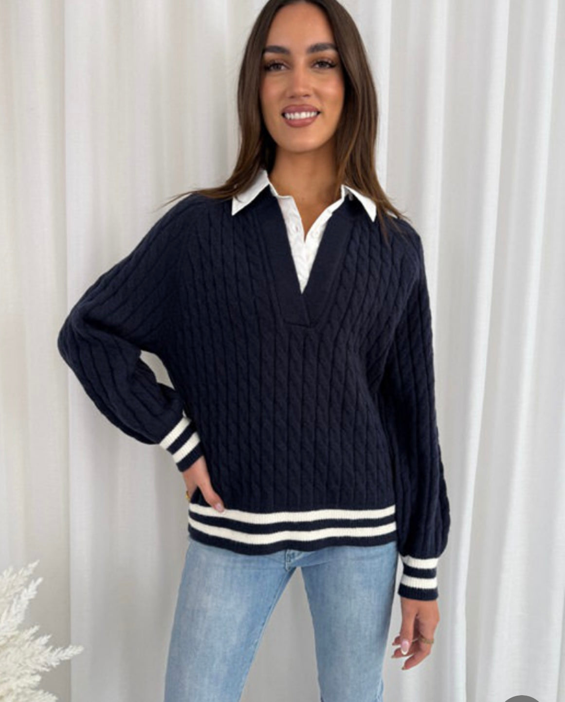 Tegan Collar Jumper