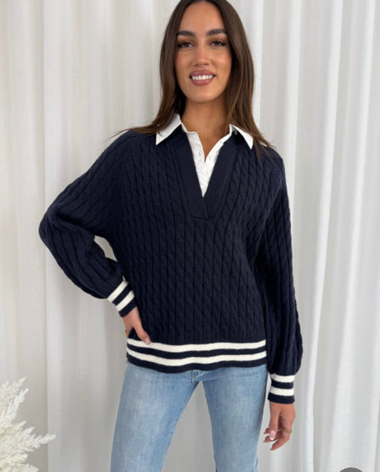 Tegan Collar Jumper