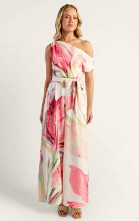 Oasis Floral One-Shoulder Jumpsuit