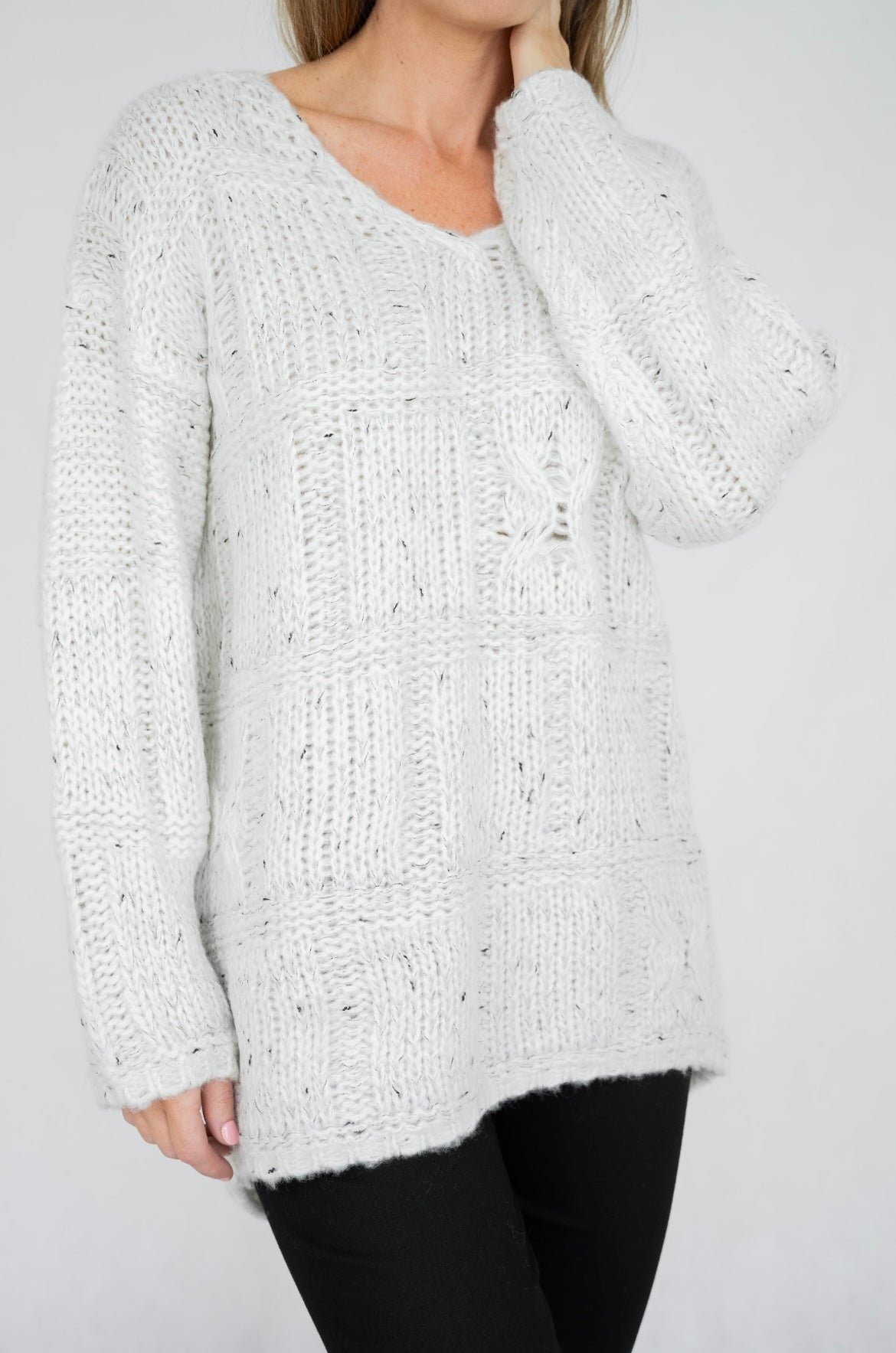 Wool Cable Knit Jumper