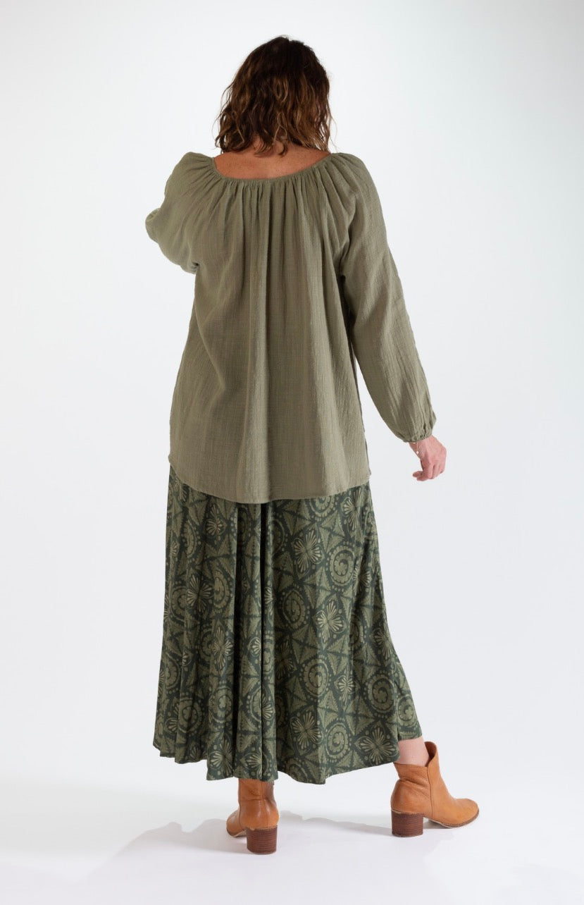 Rose Cotton Long Sleeve