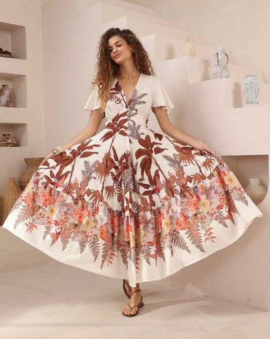 Frangipani Maxi Dress