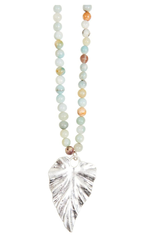 Mizu Necklace - Sliver Leaf