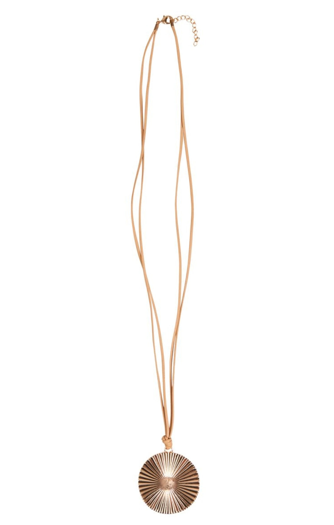 Mizu Necklace - Tan Disc