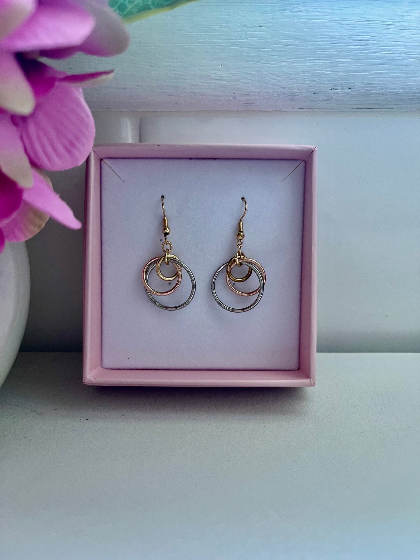 3-Ring Earrings