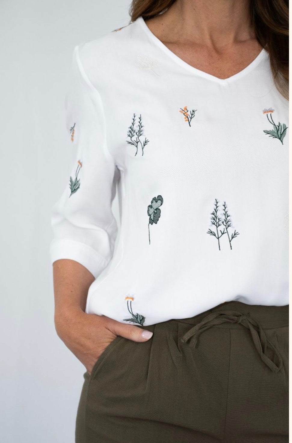 Floral embroidered Top