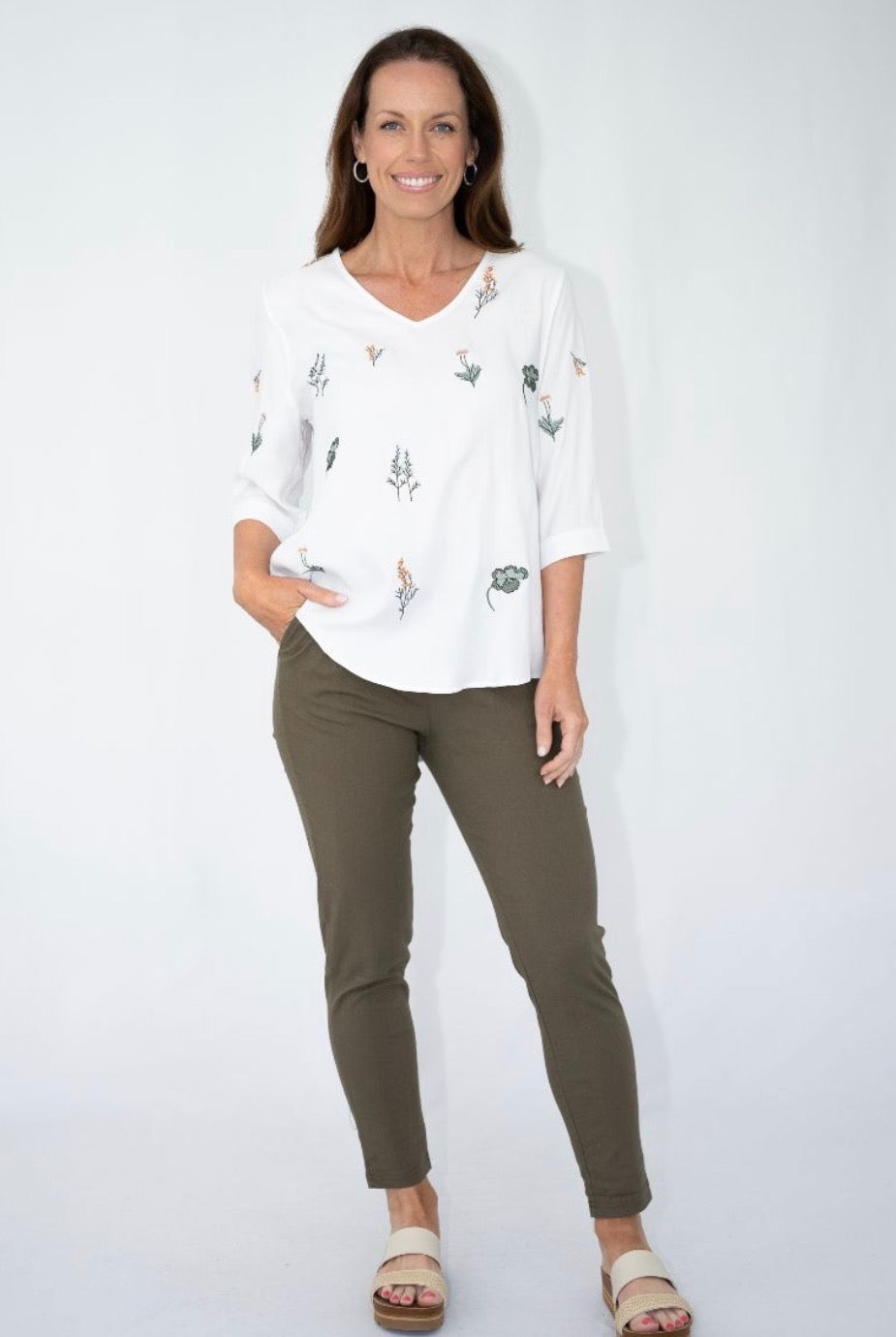 Floral embroidered Top