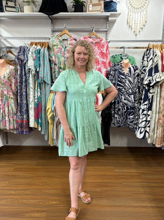 Mint Green Dress