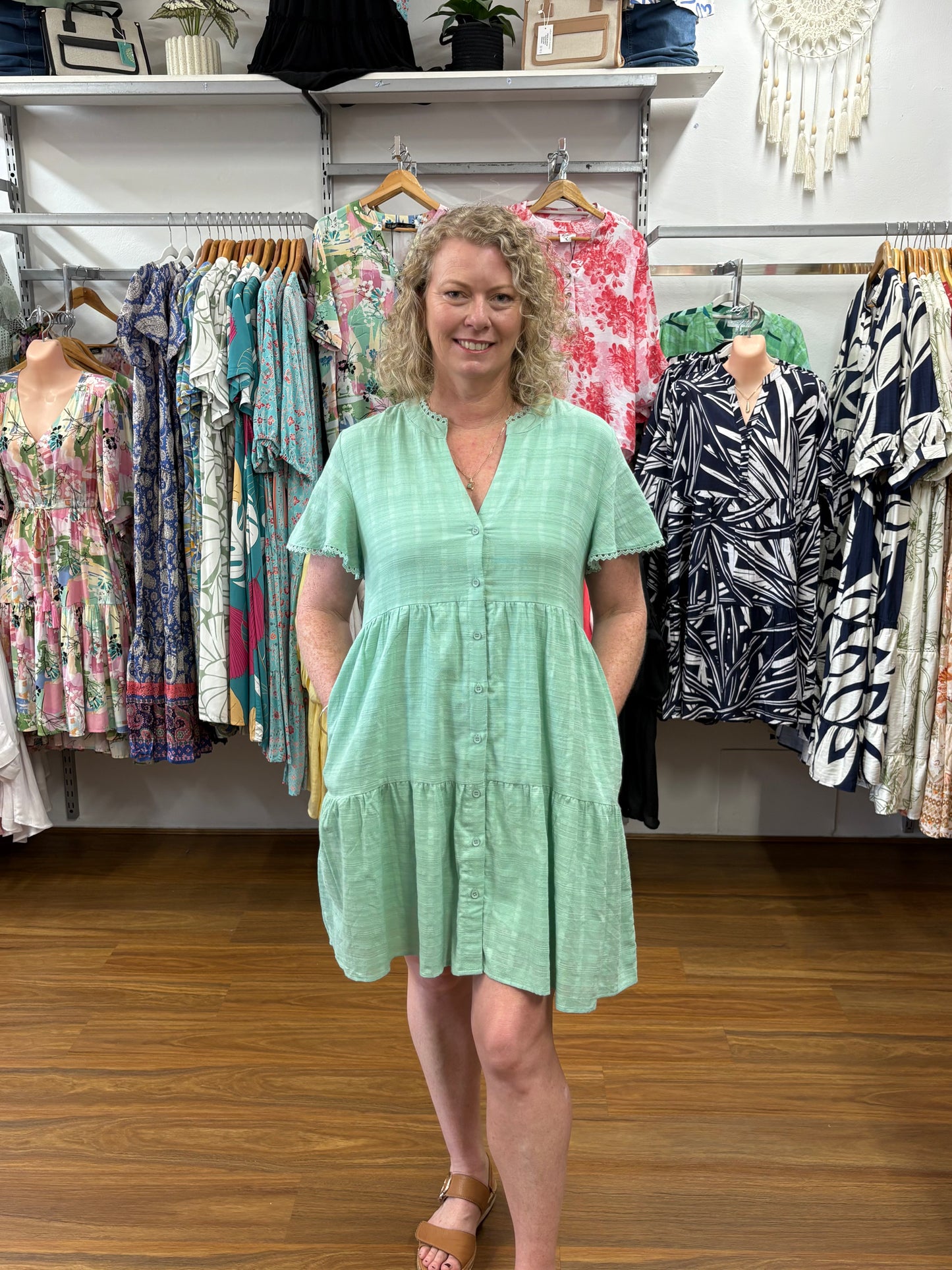 Mint Green Dress