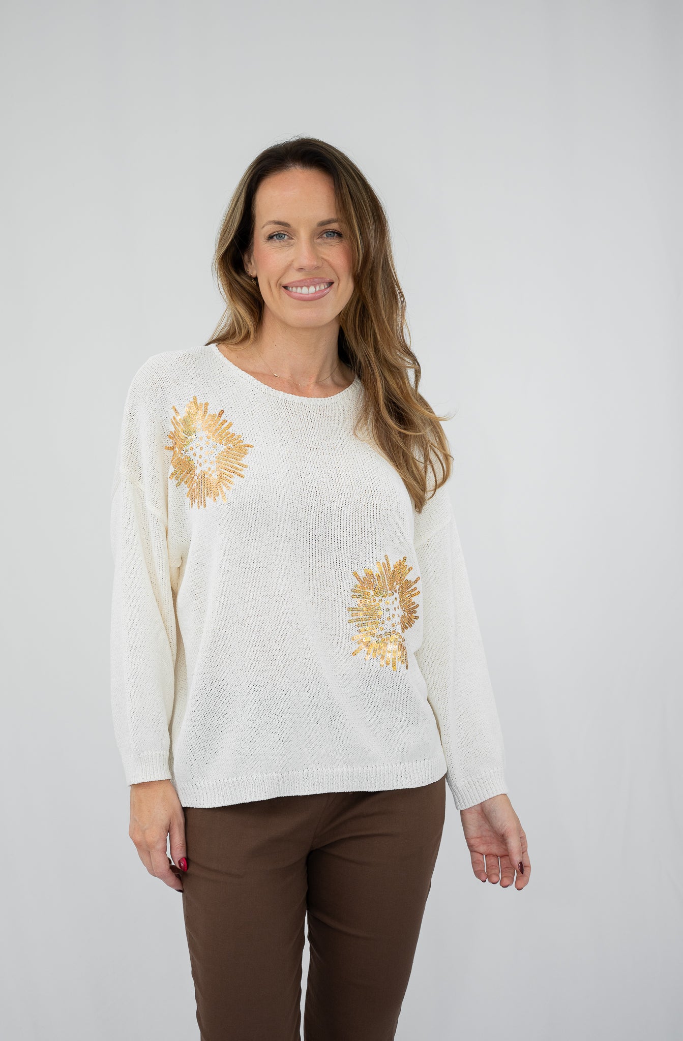 Sequin Star Knit Jumper