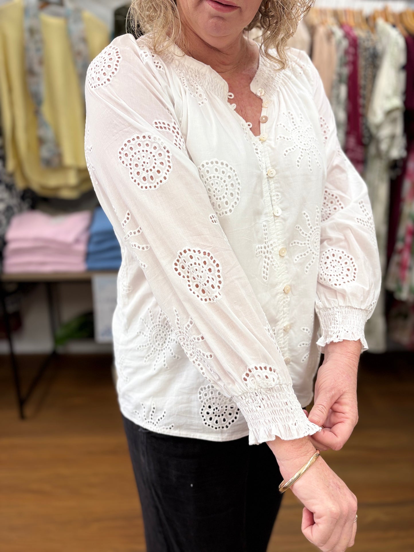 Cotton Lace Blouse